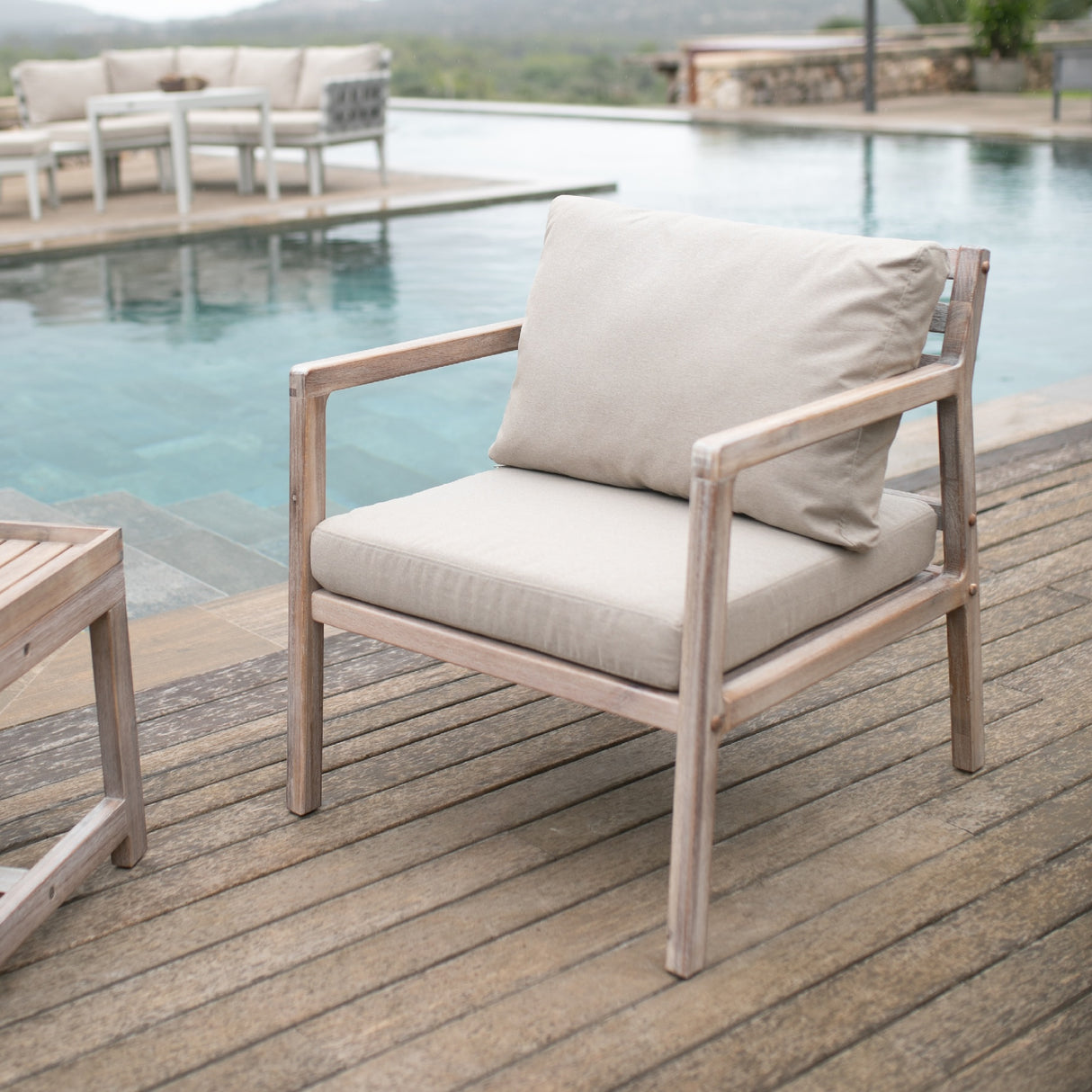 Zweier Set Stühle | mypureliving mit Cozy Coral Beistelltisch in